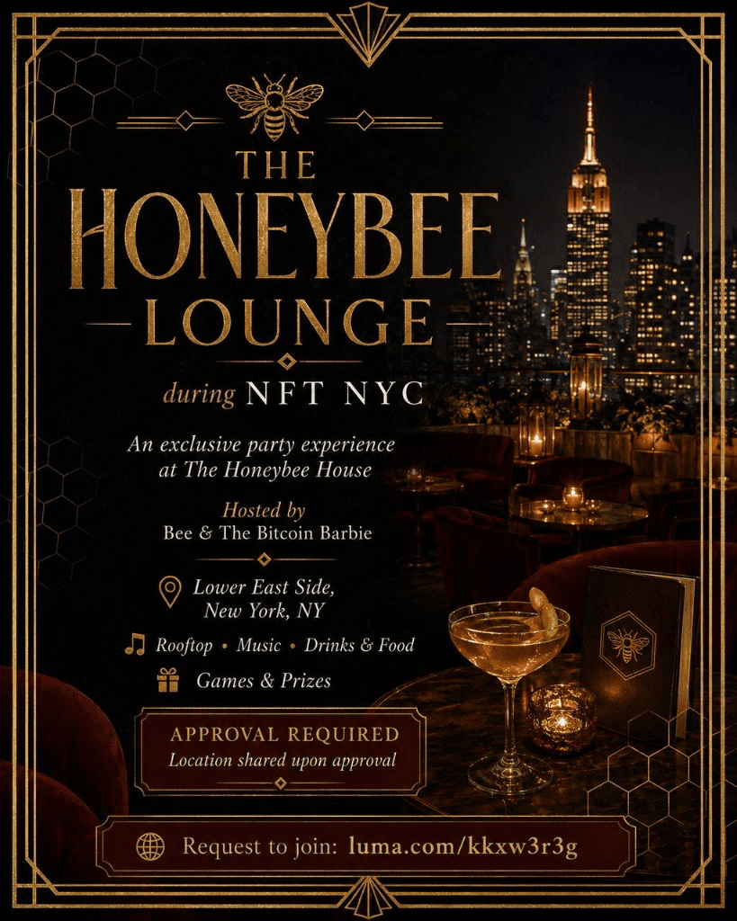 The Honeybee Lounge during NFT NYC — exclusive party at The Honeybee House, Lower East Side
